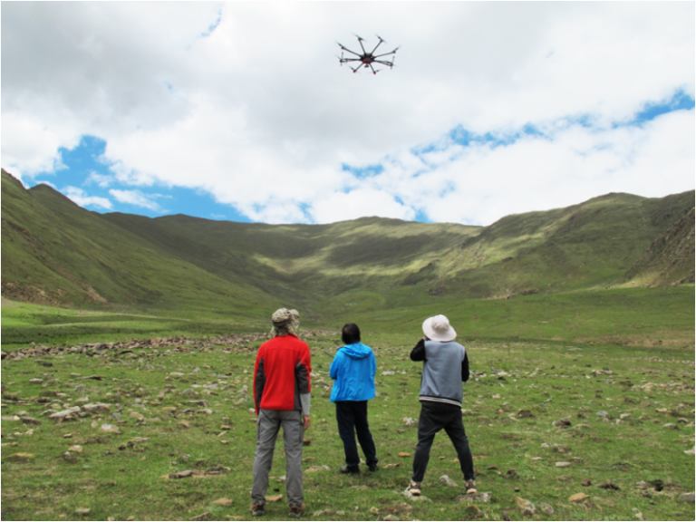 ECODRONE无人机遥感系统再次飞越青藏高原腹地